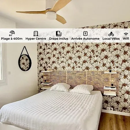 Hyper Centre - Draps Inclus - Fibre - Parking - Local Velos - Jusqu'a 6 Personnes Apartment *